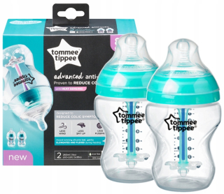 Sada fliaš Tommee Tipee modrá 2x260 ml